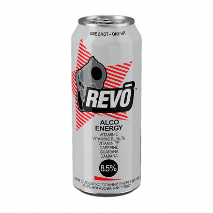 Напиток 0,5 л Revo АLCO Energy алкогольный газированный 8,5% об