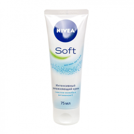 Крем 75 мл Nivea Soft інтенсивний зволожуючий для обличчя, рук і тіла