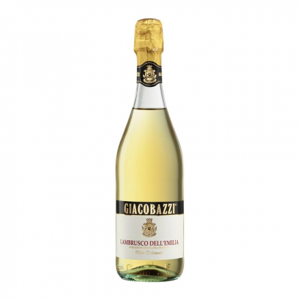 Вино 0,75 газированное Lambrusco Dell'Emilia IGT Giacobazzi полусладкое белое 7,5% об Италия